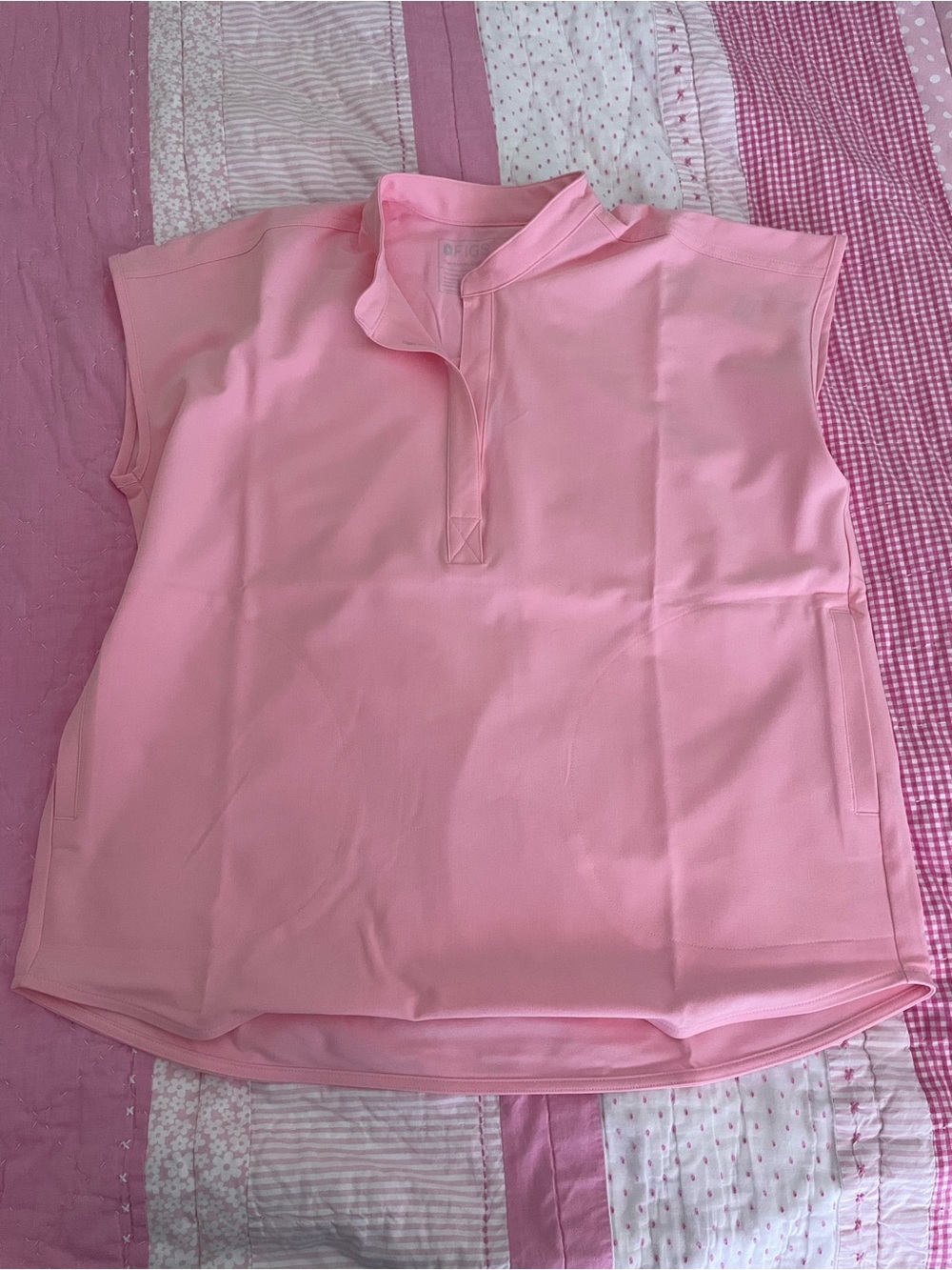 Figs fight club pink Rafaela scrub top